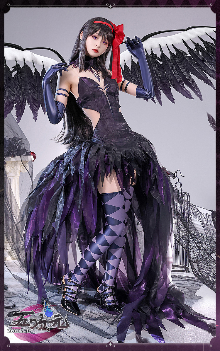 【2024福袋】 三分妄想 魔法少女まどか☆マギカ コスプレ 悪魔ほむら 暁美 コスプレ衣装