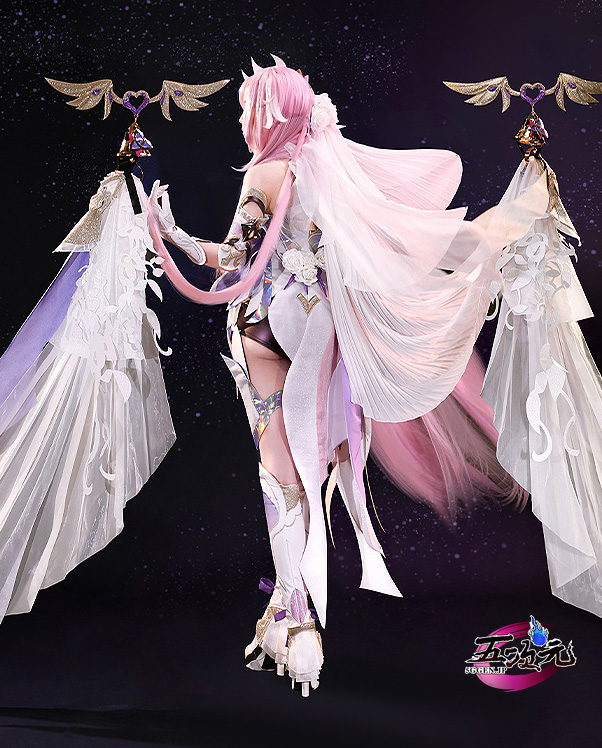 即納フルセット 崩壞3rd エリシア 真我・人の律者 コスプレ衣装+ウィッグ+靴 新発売 三分妄想 崩壊3rd エリシア コスプレ 真我?人の律者 衣装