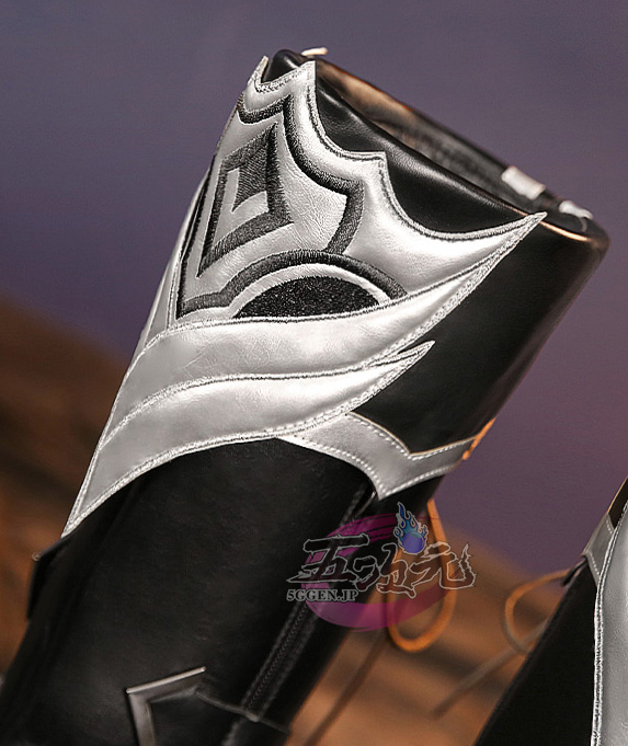 三分妄想 原神 コスプレ ディルック 殷紅終夜 靴 ブーツ