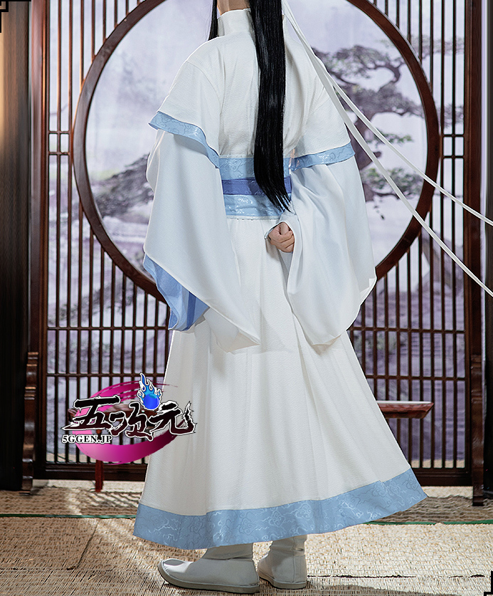 【8/11で一旦下げます】美品　魔道祖師 藍曦臣 成年衣装M 公式製 猫屋小舗 猫屋小舗 魔道祖師 公式衣装 コスプレ 藍忘機 成年ver 紗衣