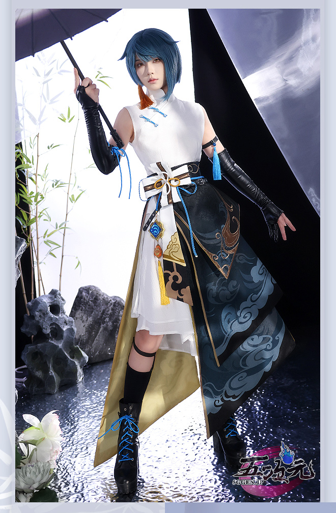 三分妄想 原神 行秋 ユクアキ 細雨 同人衣装 コスプレ