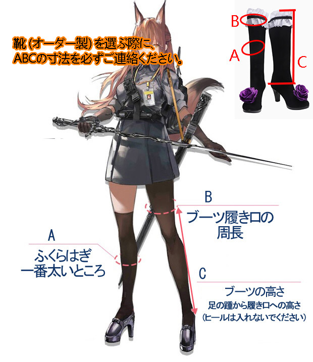 五次元 ローゼンメイデン コスプレ 水銀燈 靴