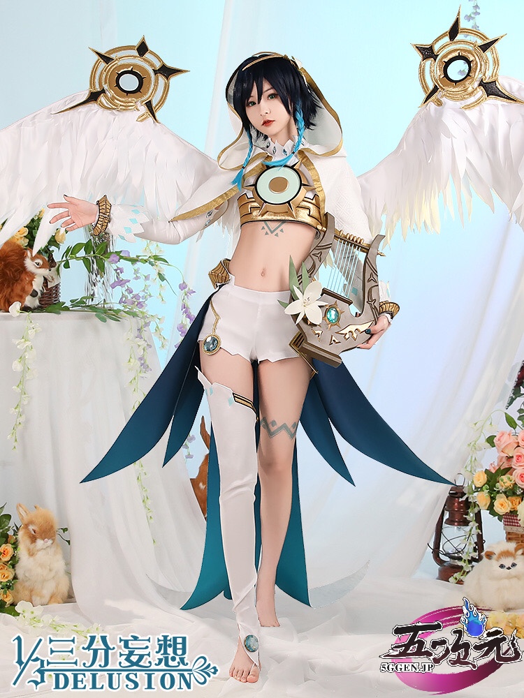 三分妄想 原神 コスプレ ウェンティ神ver 衣装